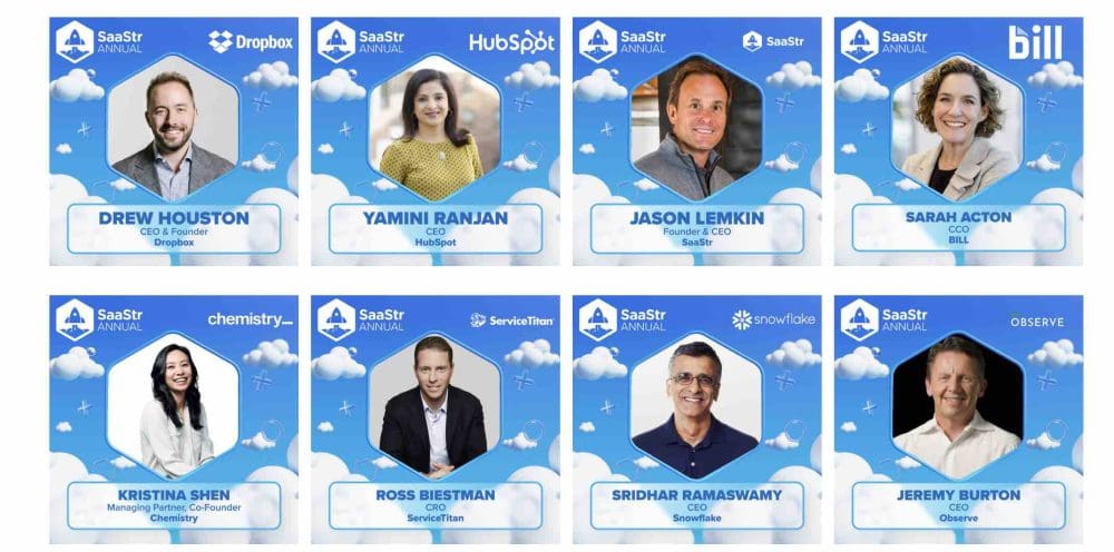 Incredbile New Speakers for SaaStr Annual and SaaStr.ai Summit 2025!  CEOs Calendly and Bolt; CRO ServiceTitan; CBO Perplexity and Much More! - SaaStr