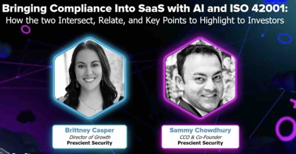 The Next Big Thing in AI Compliance: What ISO 42001 Means for Your SaaS Company with Prescient Security’s COO - SaaStr